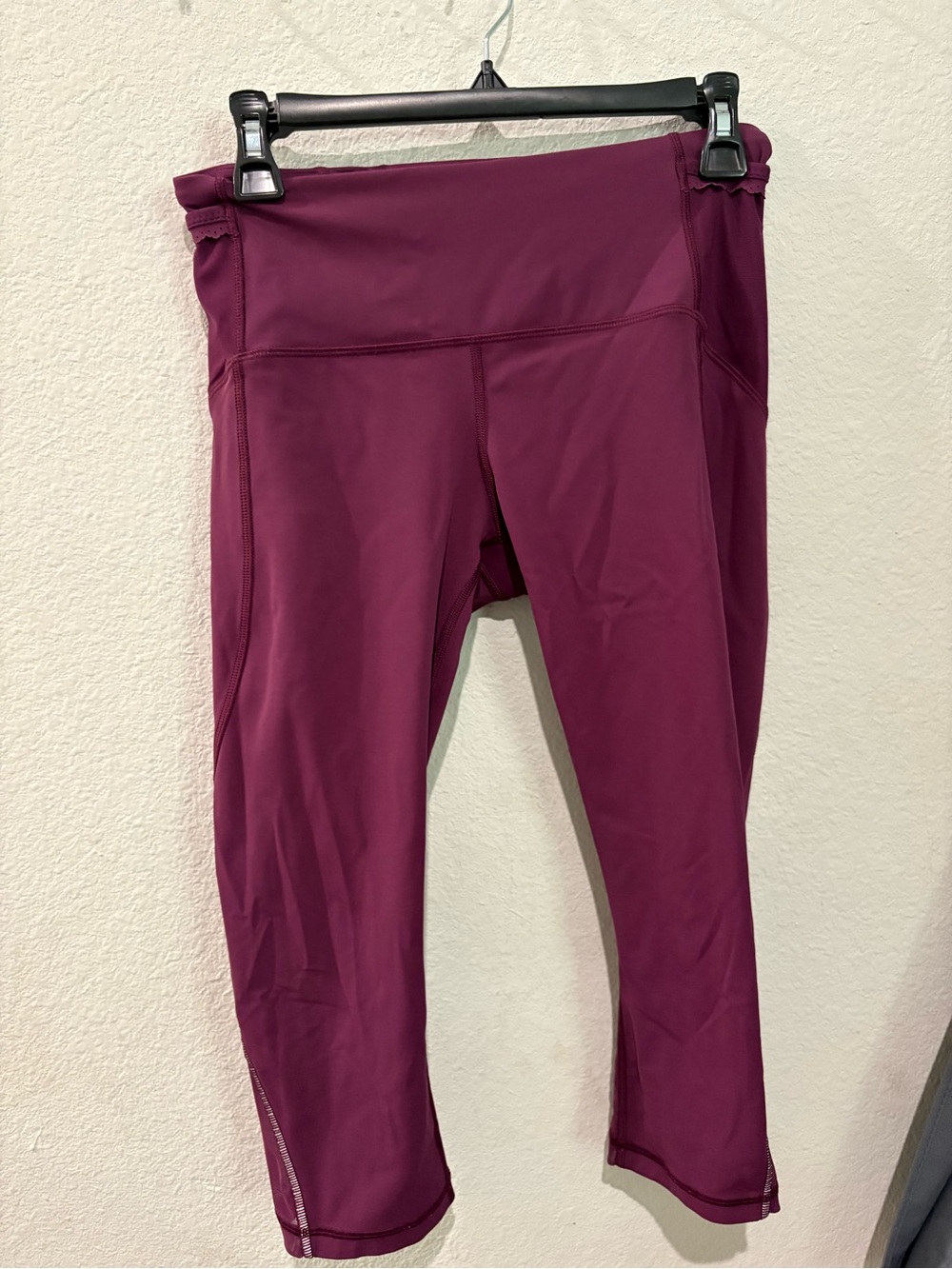 lululemon athletica Deep Plum High-Rise Crop Leggings